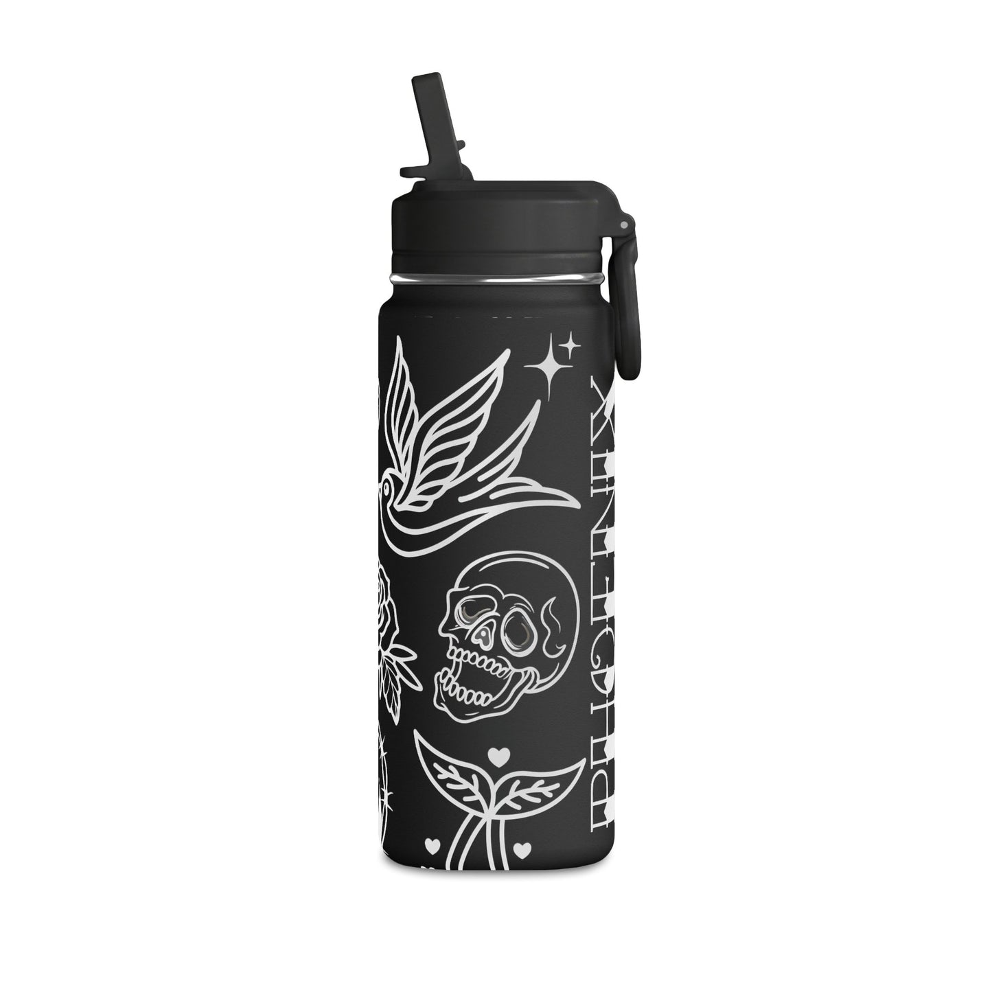 True to Temporary Tattoo Insulated Bottle