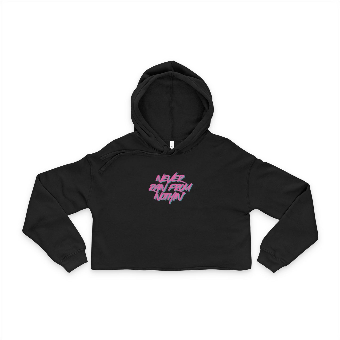 never ran from nothin' cropped hoodie