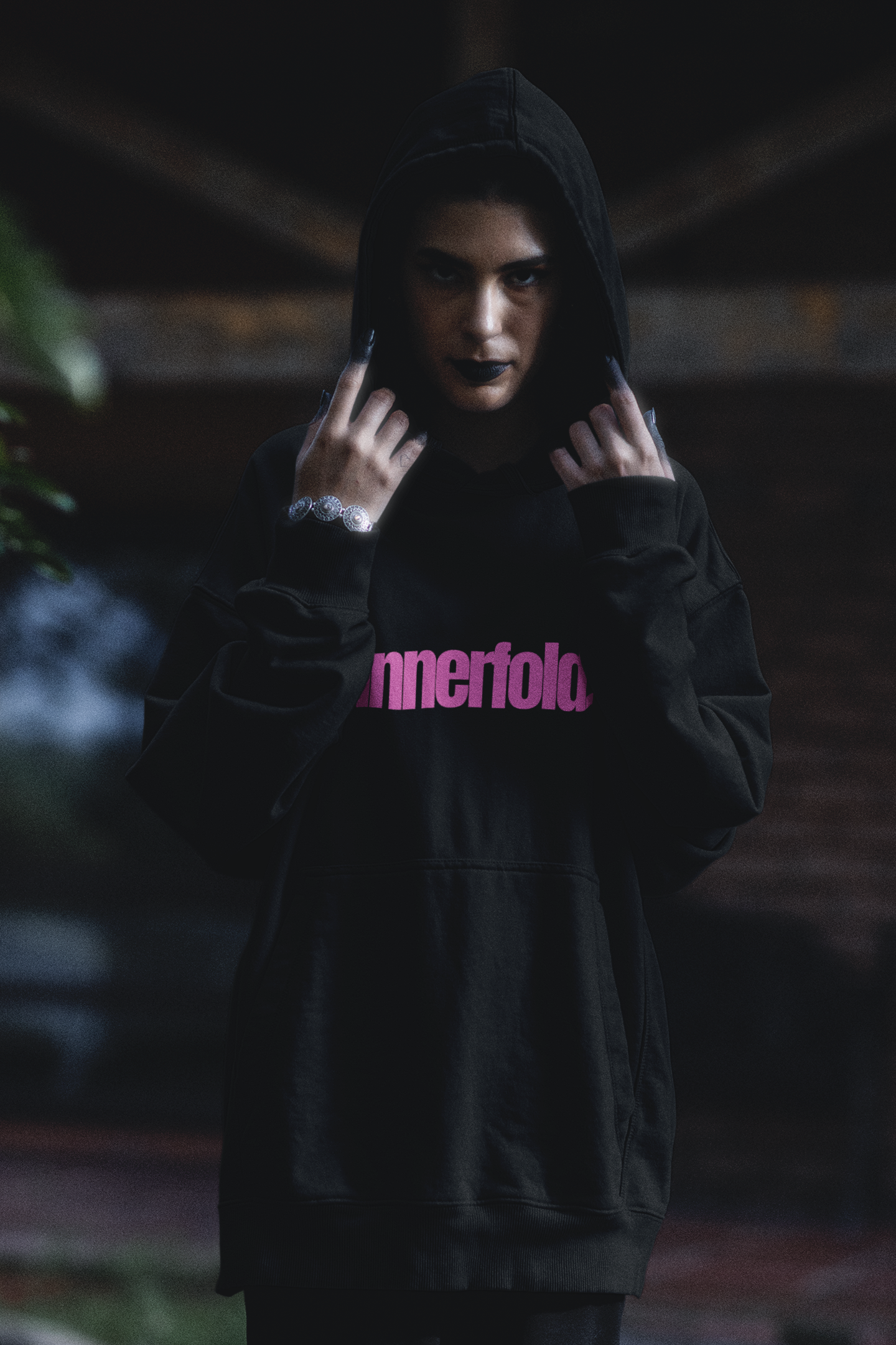 basic pink hoodie