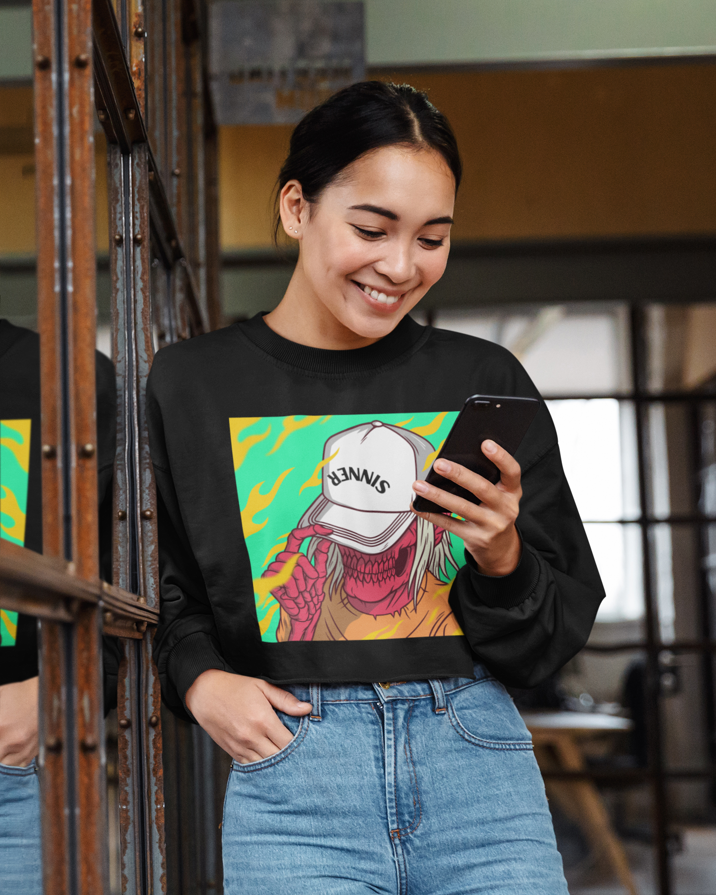 bone thugz cropped sweatshirt