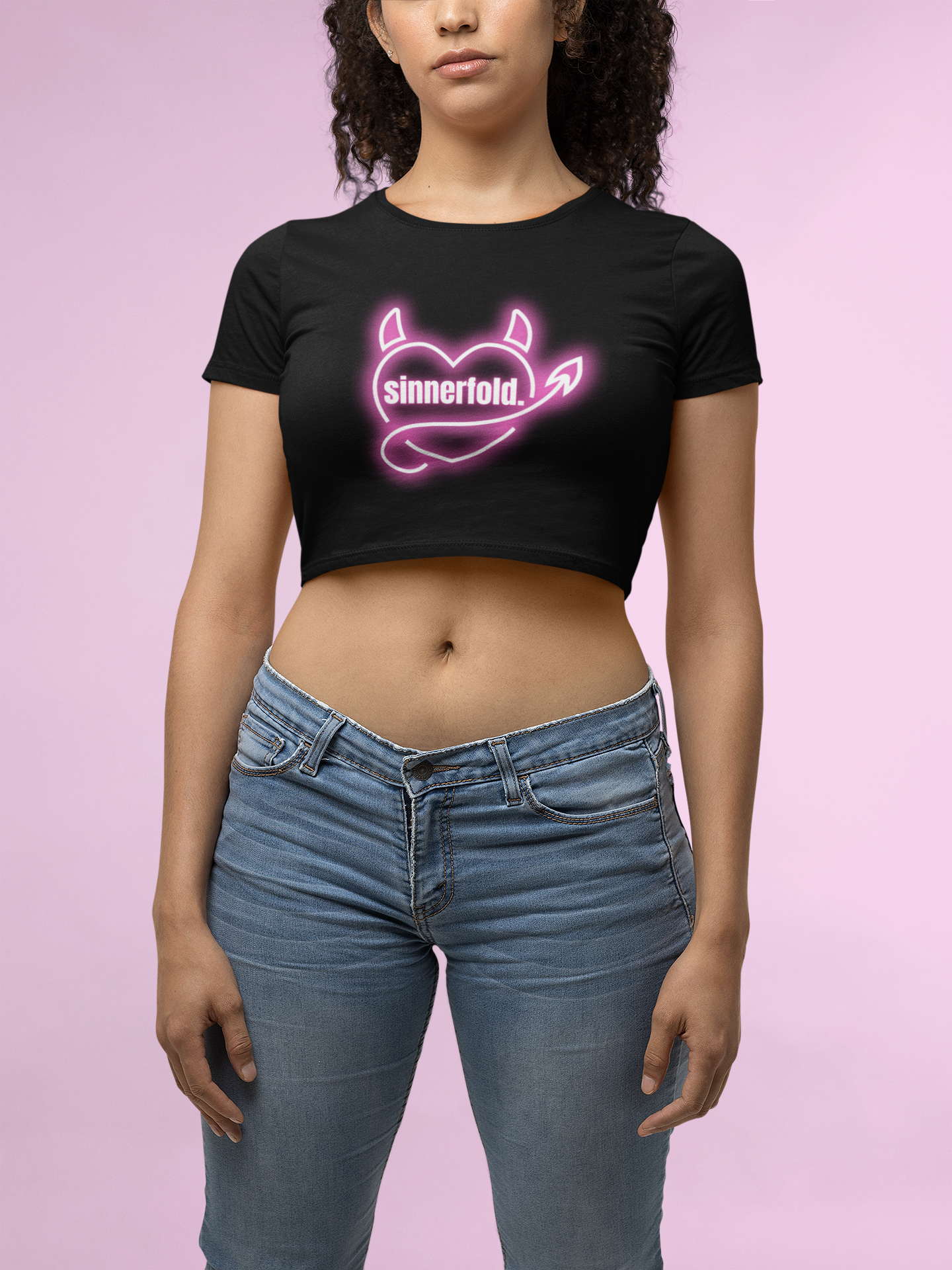 comeback queen crop tee