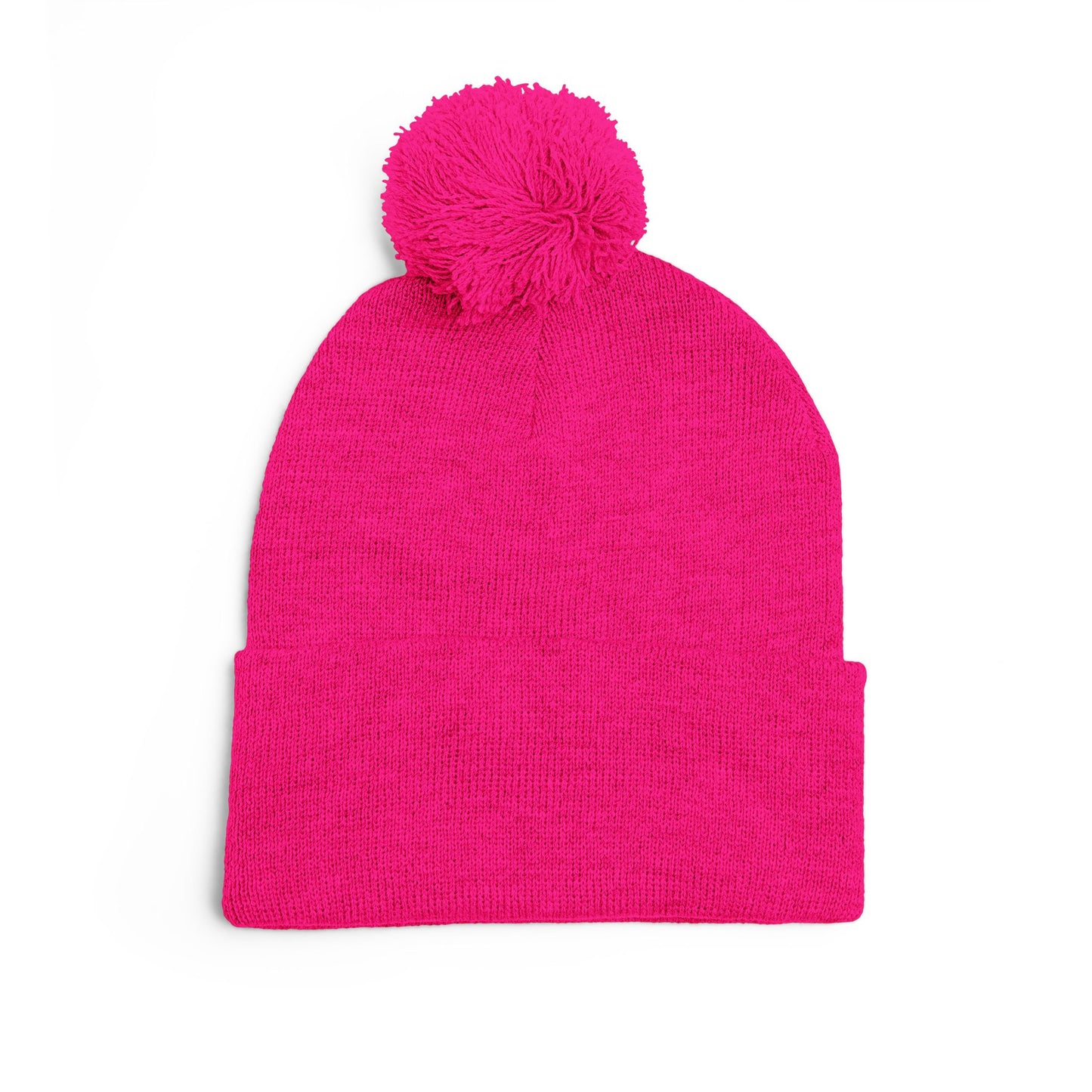 Embroidered Pom-Pom Knit Cap — Sinnerfold Logo Beanie
