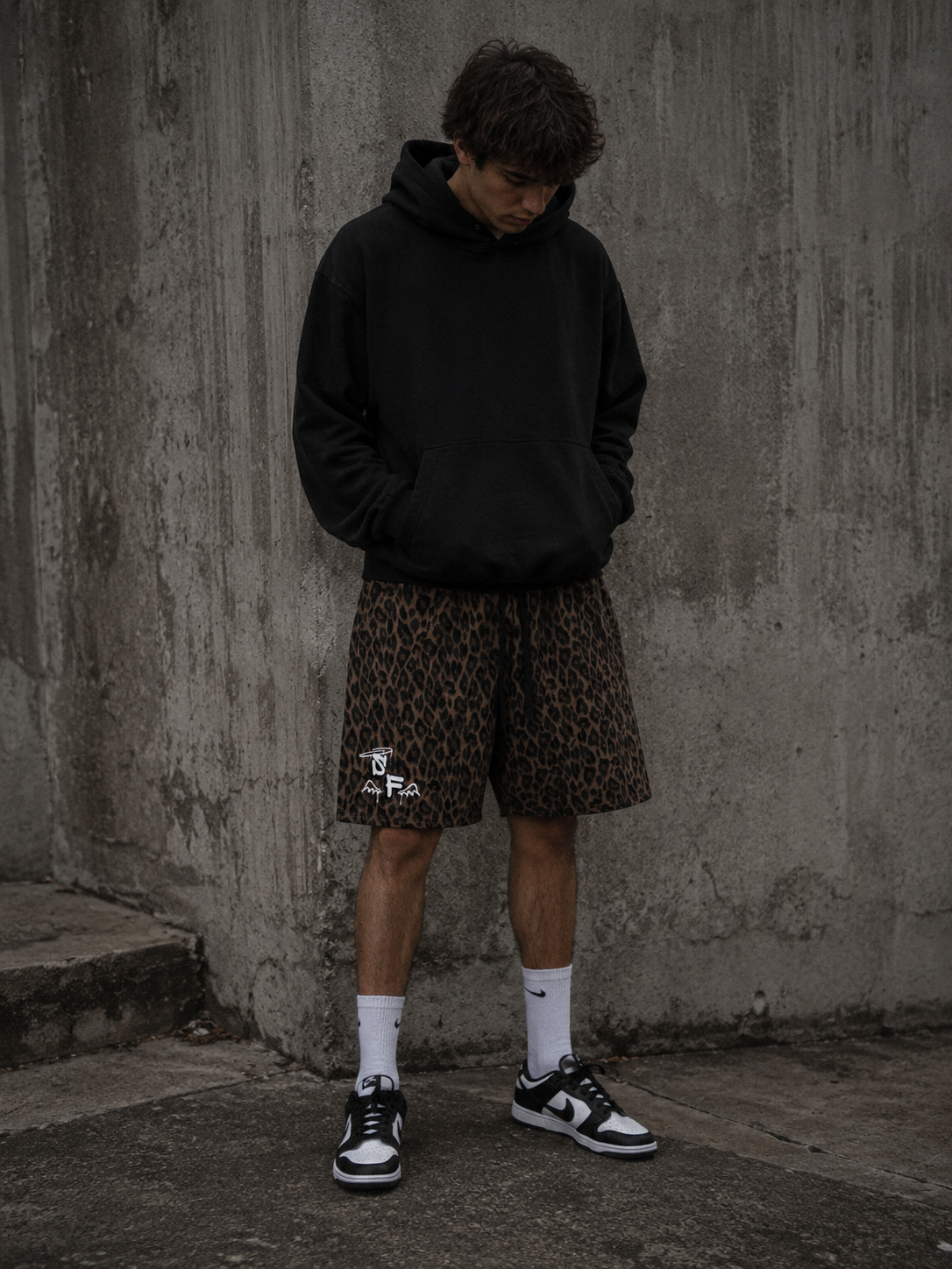 leopard shorts