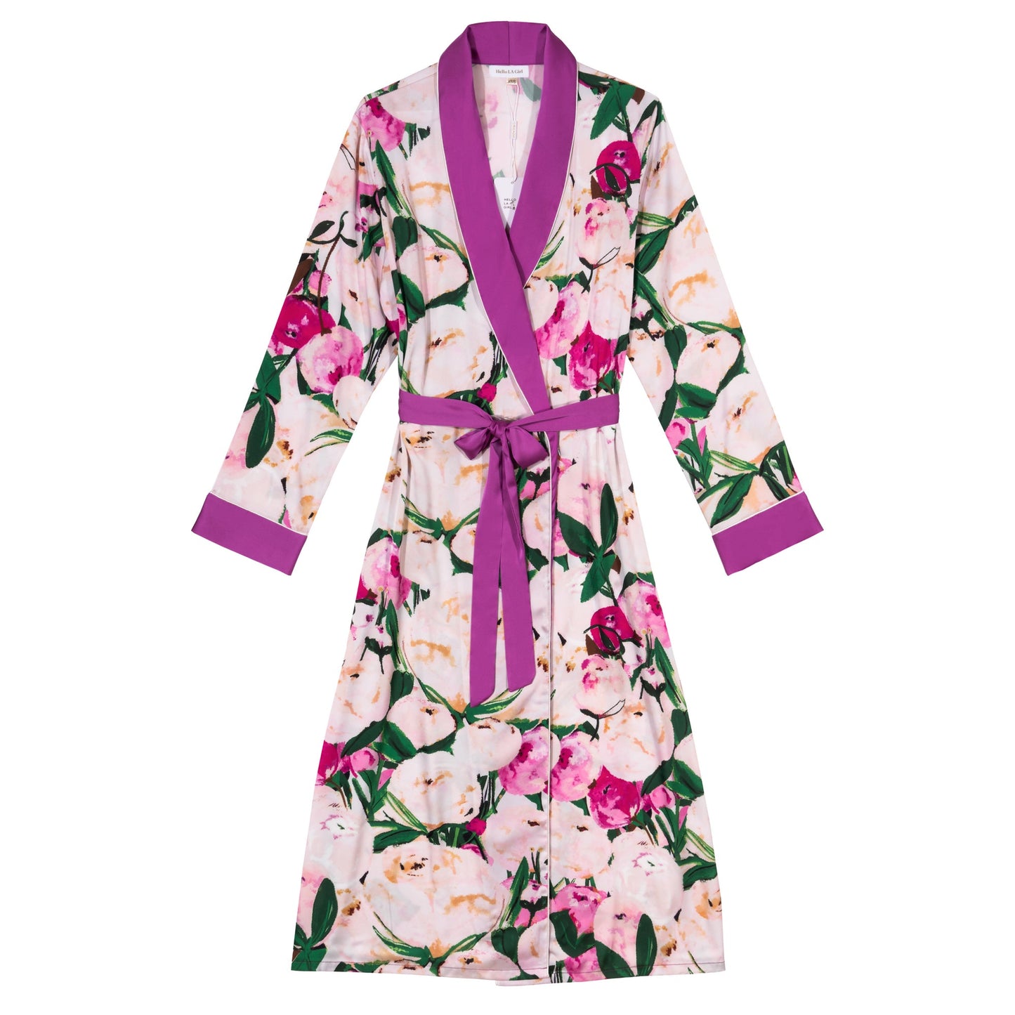 flirt in floral robe
