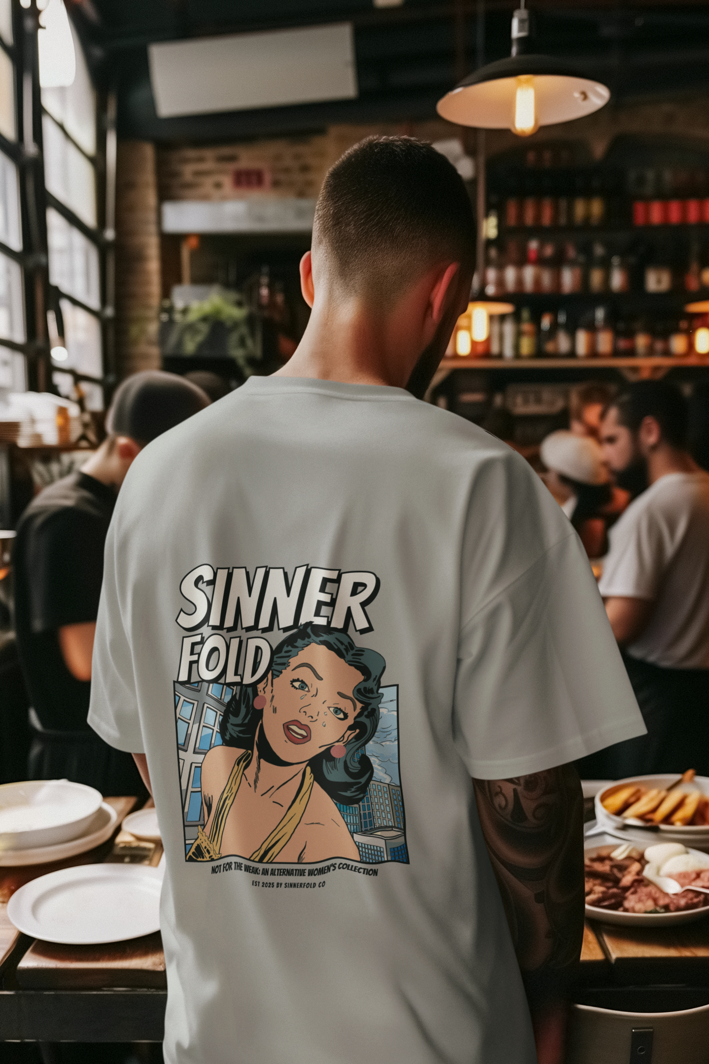 graphic meltdown tee
