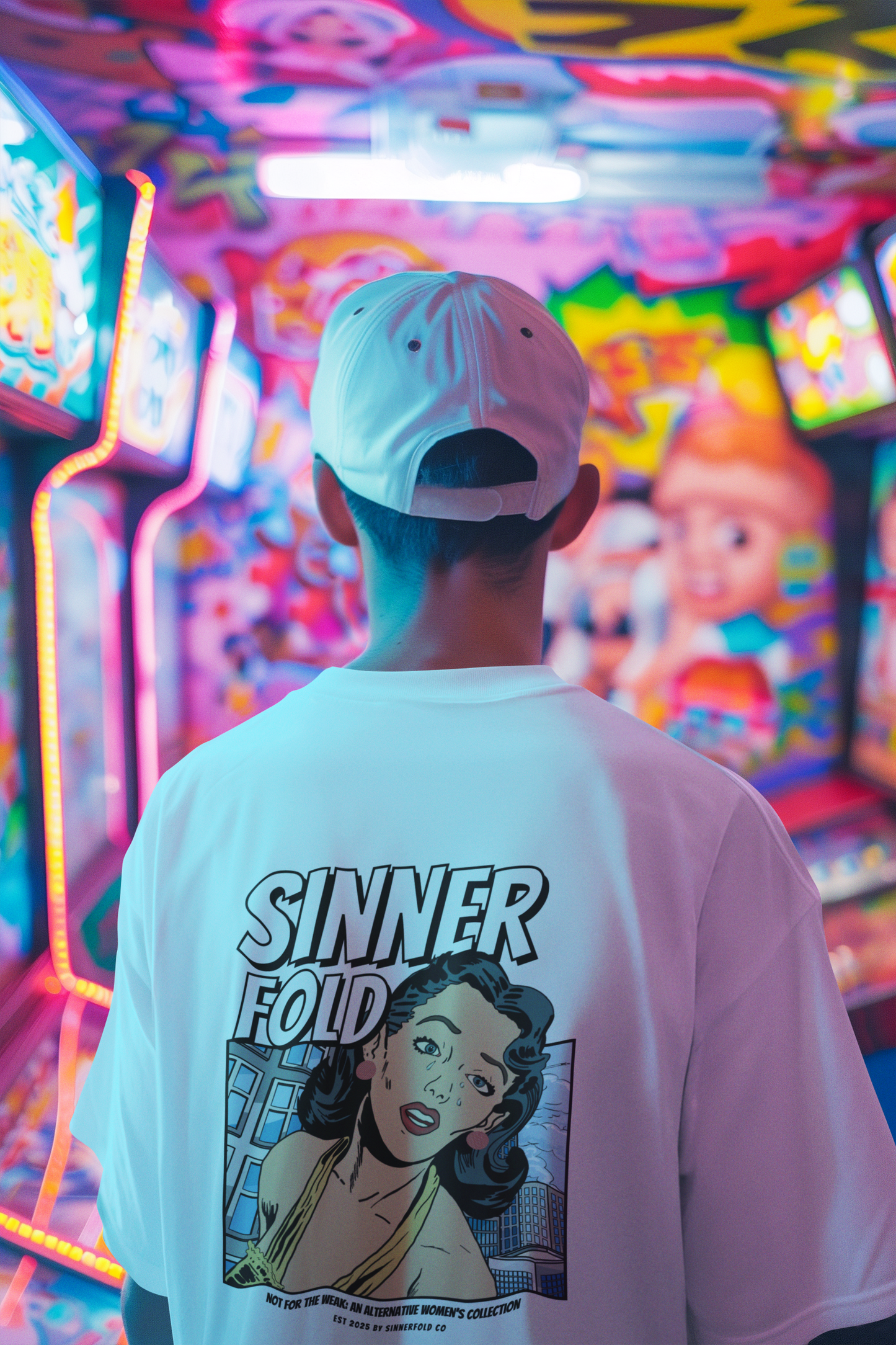 graphic meltdown tee