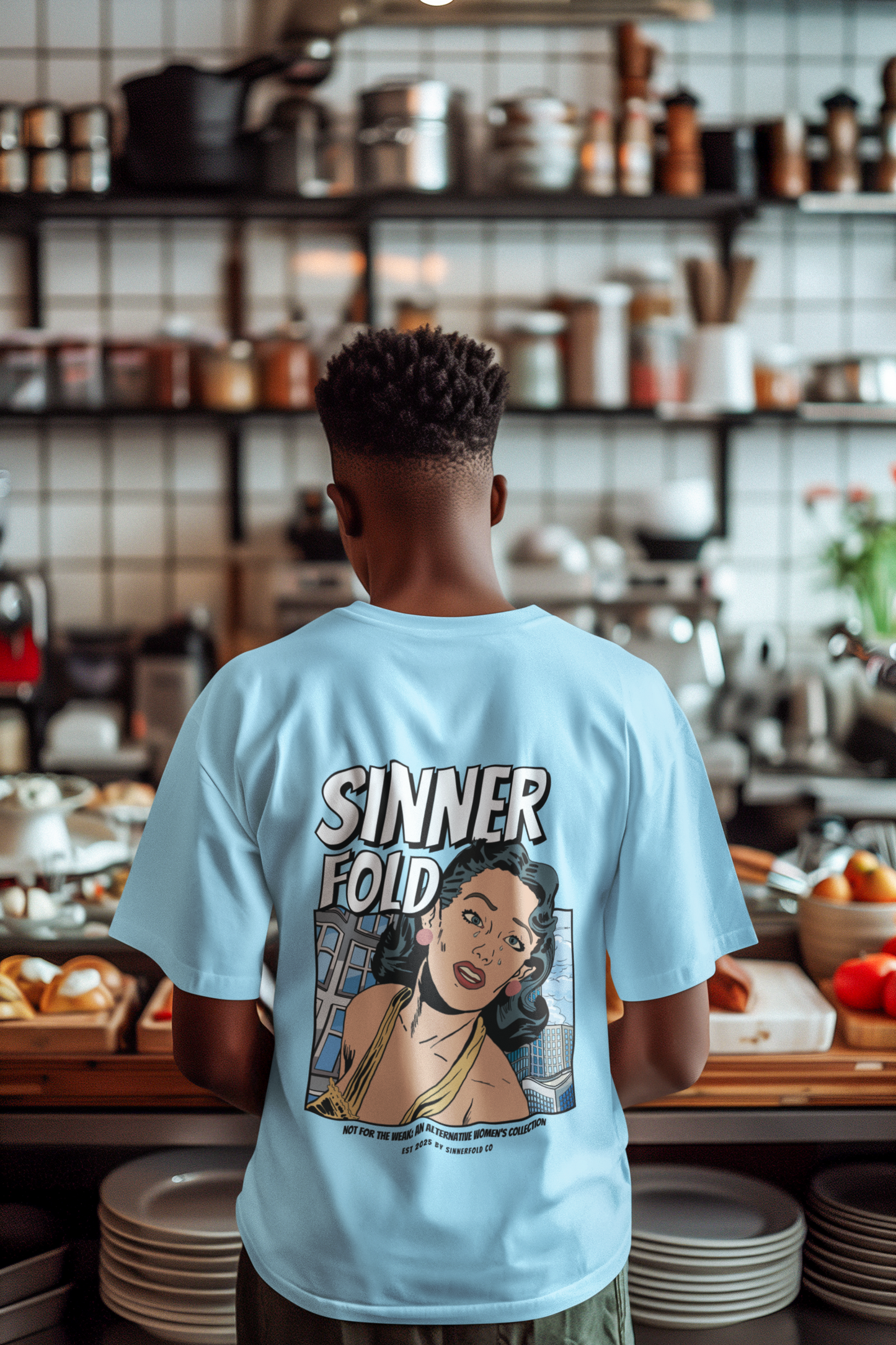 graphic meltdown tee