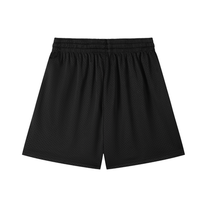 black mesh shorts
