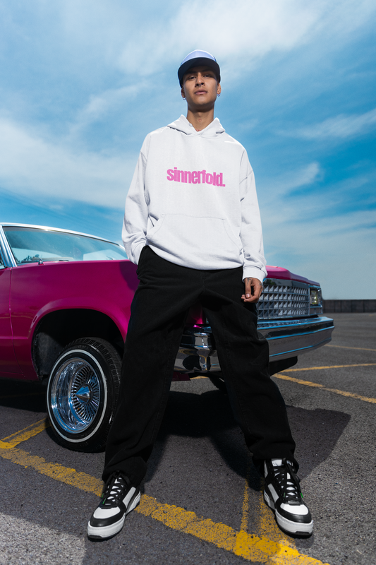 basic pink hoodie