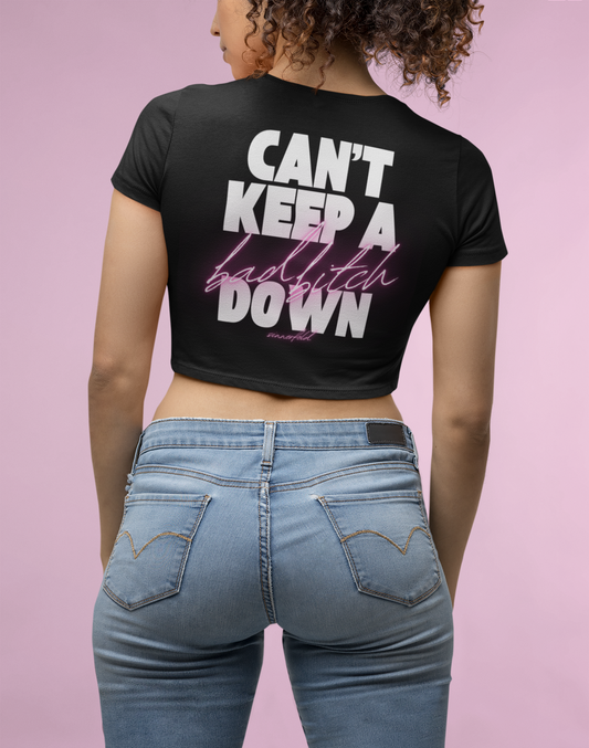 comeback queen crop tee