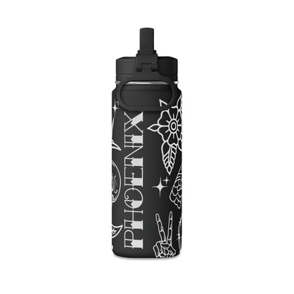 True to Temporary Tattoo Insulated Bottle