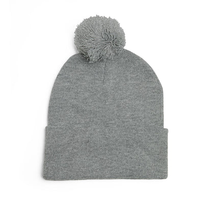 Embroidered Pom-Pom Knit Cap — Sinnerfold Logo Beanie