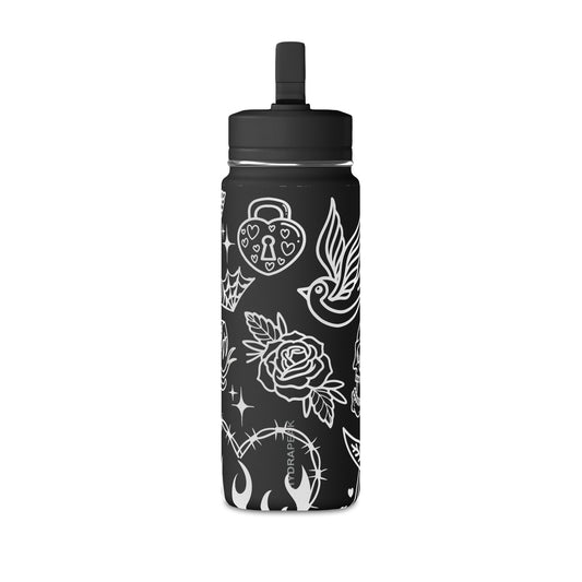True to Temporary Tattoo Insulated Bottle