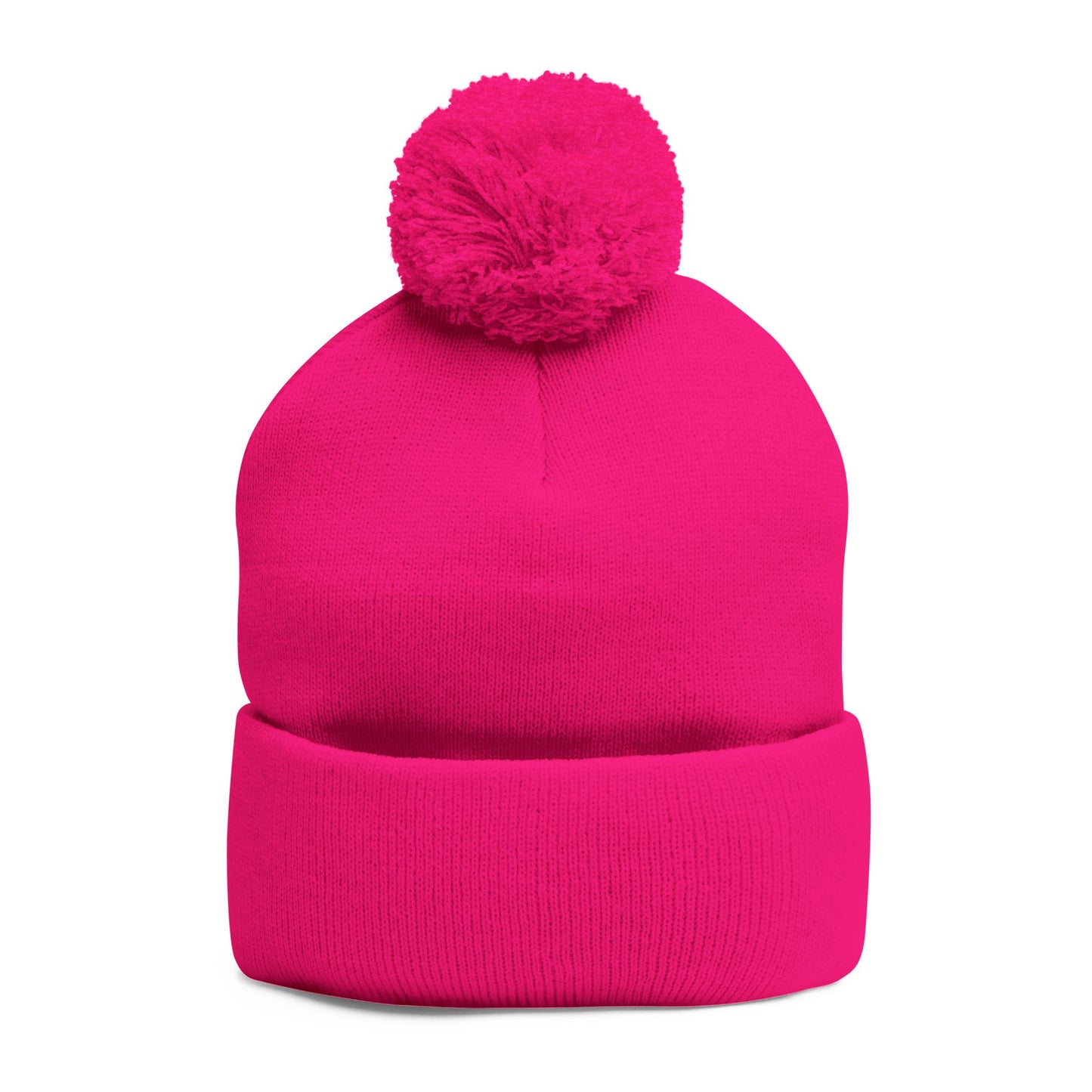 Embroidered Pom-Pom Knit Cap — Sinnerfold Logo Beanie