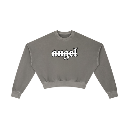 Vintage Angel Crop Sweatshirt