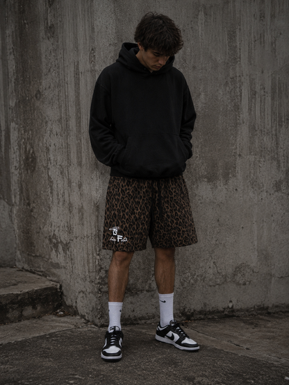leopard shorts