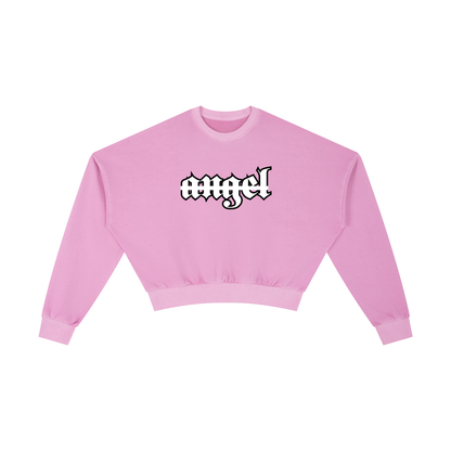 Vintage Angel Crop Sweatshirt