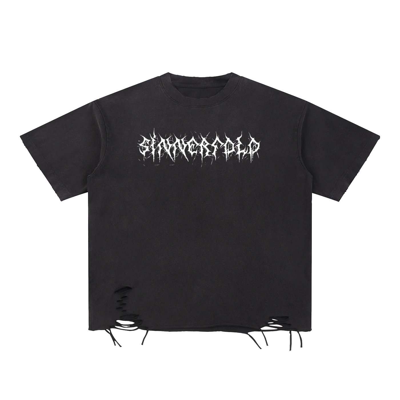 Raw-Hem Mourning Glory Tee