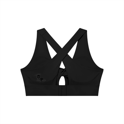 Twist Front V-Neck Sports Bra