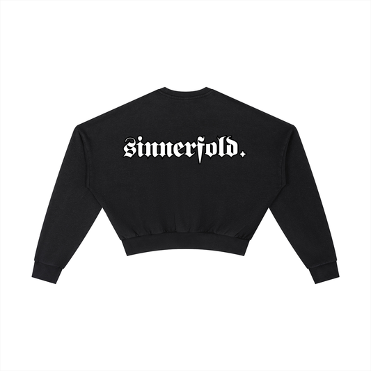 Vintage Angel Crop Sweatshirt