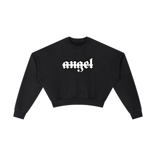 Vintage Angel Crop Sweatshirt